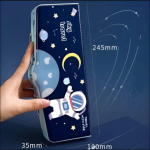 Space Theme Magnetic Pencil Box compass