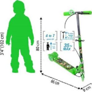 Kids Scooter One Step Green