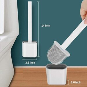 Silicone Toilet Brush With Sticker