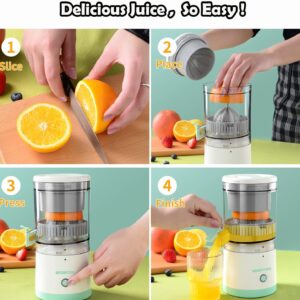 Wireless Electric Citrus Juicer  Squeeze Juicer Electric Fruit Juicer