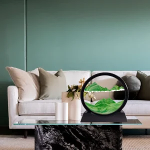 7 INCH QUICK SAND ART PAINTING  (GREEN)