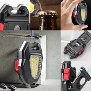 COB Keychain Light With Cigarette Lighter