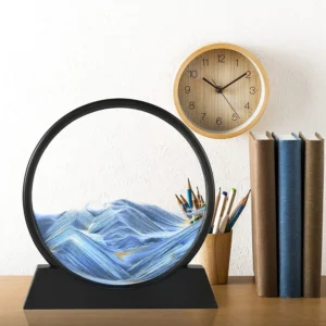 7 INCH QUICK SAND ART PAINTING  (BLUE)