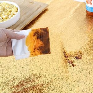 Golden simple Kitchen Stickers Oil Proof Aluminium Foil  (60*200Cm)