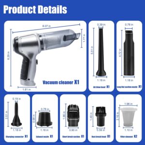 Portable Vacuum Cleaner with Multi-nozzles