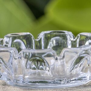 CRYSTAL ROUND ASH TRAY