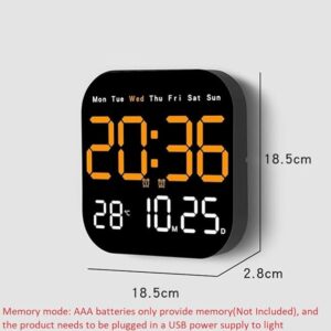 SQUARE DIGITAL WALL CLOCK