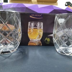 CRYSTAL ROCKS TUMBLER GLASS (6 PIS SET)