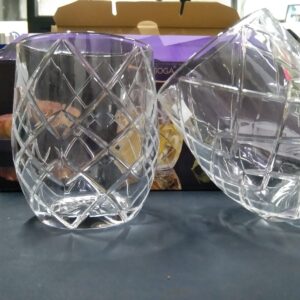 CRYSTAL ROCKS TUMBLER GLASS (6 PIS SET)